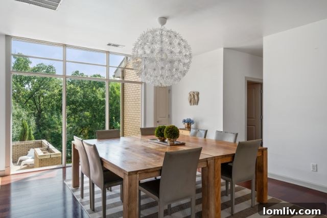 Elegant Dining Area with Outdoor Views