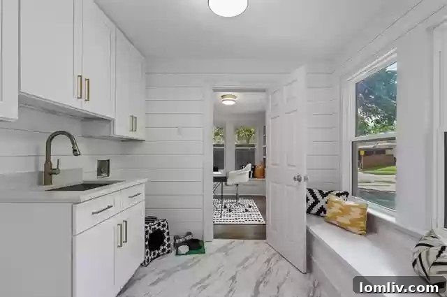 Spacious bedroom with natural light in the renovated Dallas home, offering a serene retreat