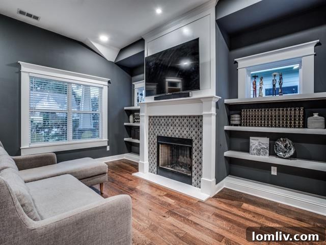 Elegant Living Area in Dallas Craftsman Home