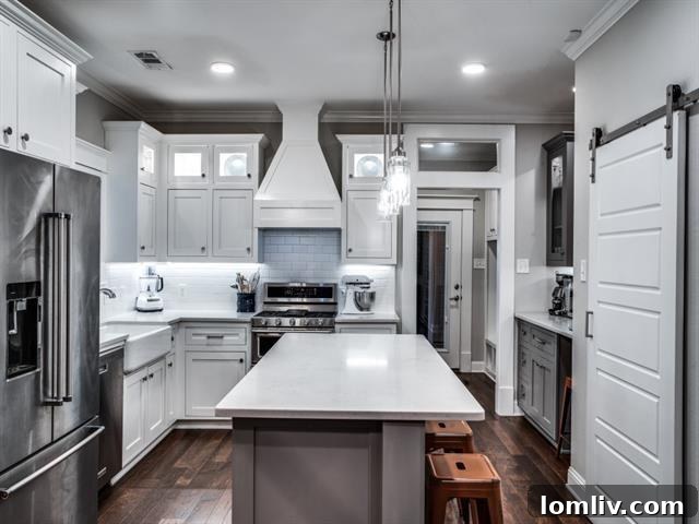 Modern Kitchen with Stainless Steel Appliances