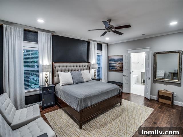 Spacious Primary Bathroom with Soaking Tub
