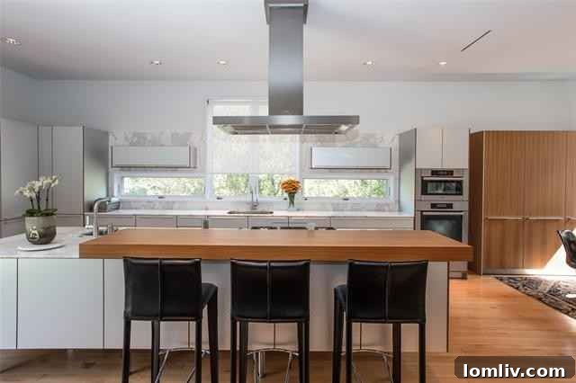 Gourmet kitchen with Bulthaup cabinetry and Miele appliances