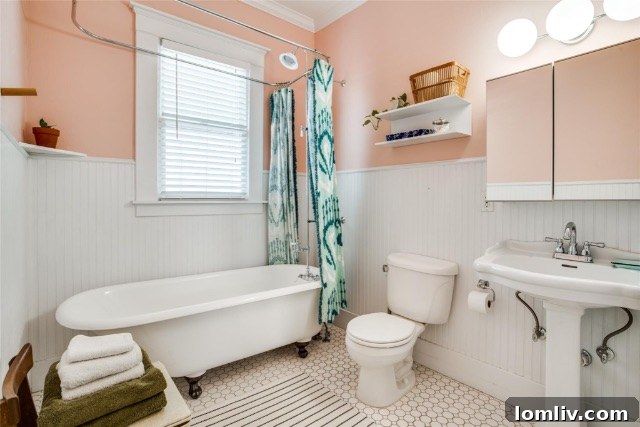 Bright and airy bedroom with brilliant blue walls, offering a serene retreat in the Winnetka Heights Craftsman