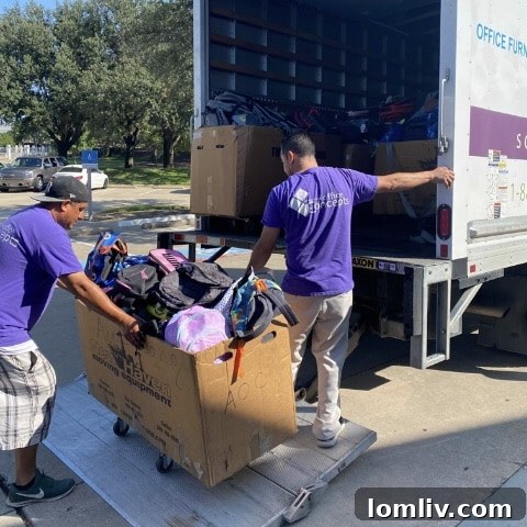 Ebby Halliday Agents Equip Every Elementary Student for Success 9 A diverse group of Ebby Halliday Companies volunteers proudly presents the collected backpacks