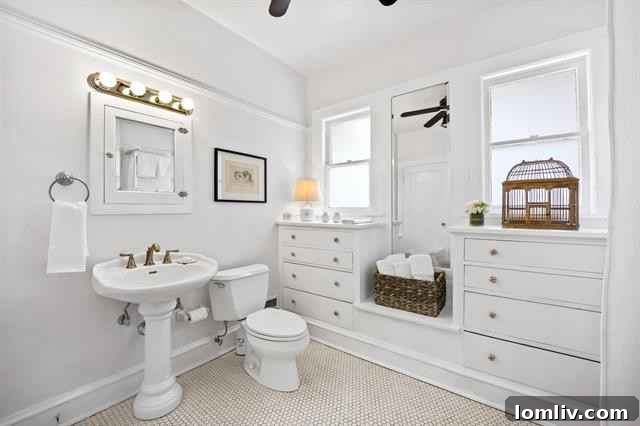 Vintage Style Bathroom with Corner Tub Fort Worth