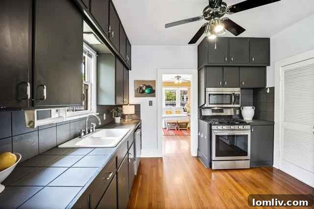 Living Room with Built-in Bookcases and Fireplace