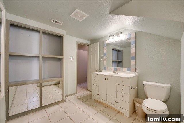 Well-maintained backyard with green space