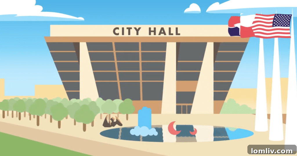 Dallas-City-Hall-Cartoo