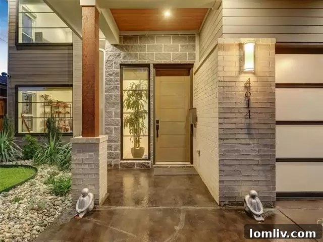 Grand Entrance Foyer of 4614 Newmore Avenue Contemporary Home
