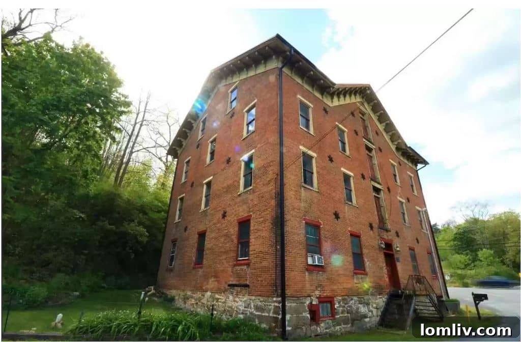 Ominous 1862-built grist mill, ideal for a Dungeons and Dragons dungeon