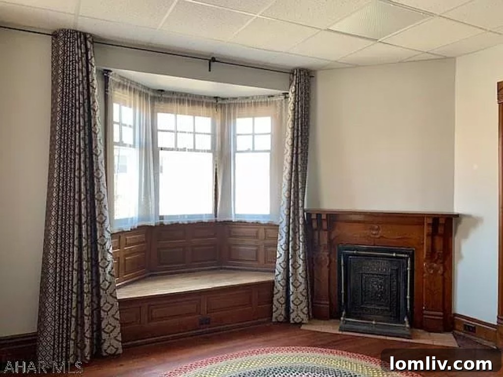 Authentic charming interior with woodworking in West Penn Street historic home