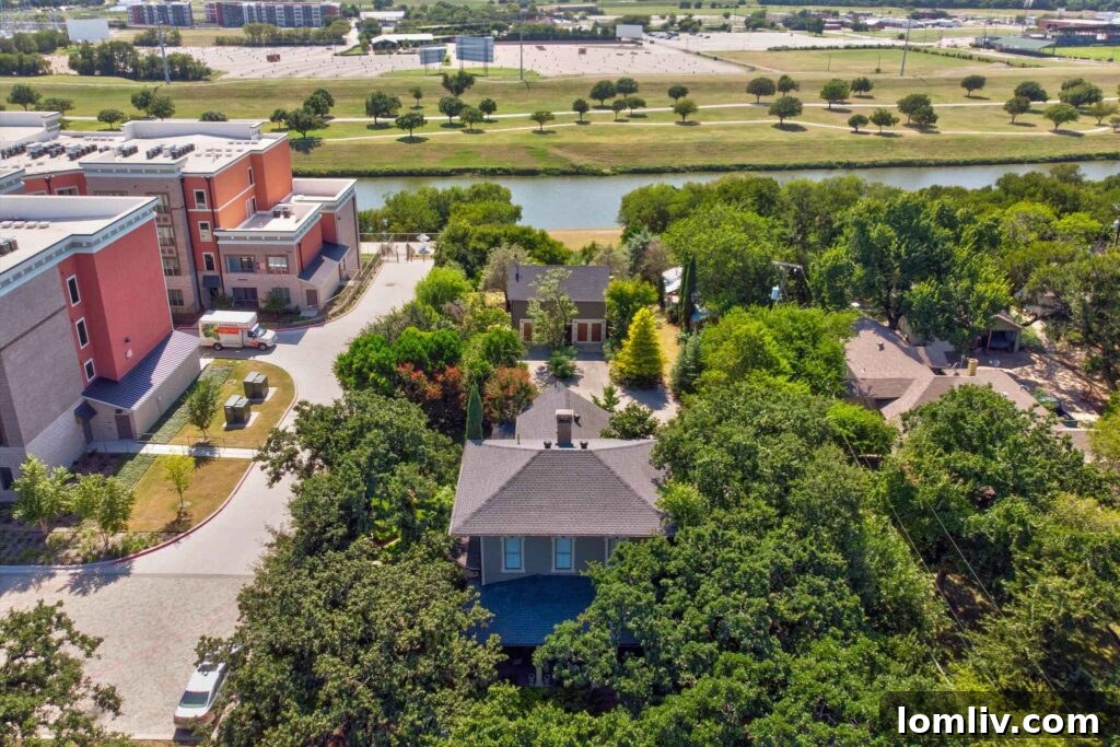 Aerial View Trinity River Property
