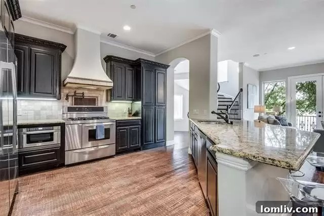 Elegant Kitchen in Dallas Townhome