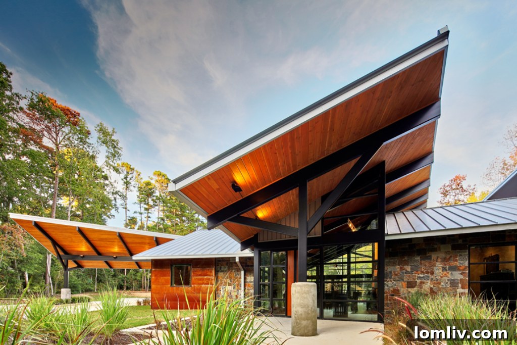 The Sugar Creek home, a modern marvel by Fitzpatrick Architects, featured on the AIA Dallas Tour of Homes
