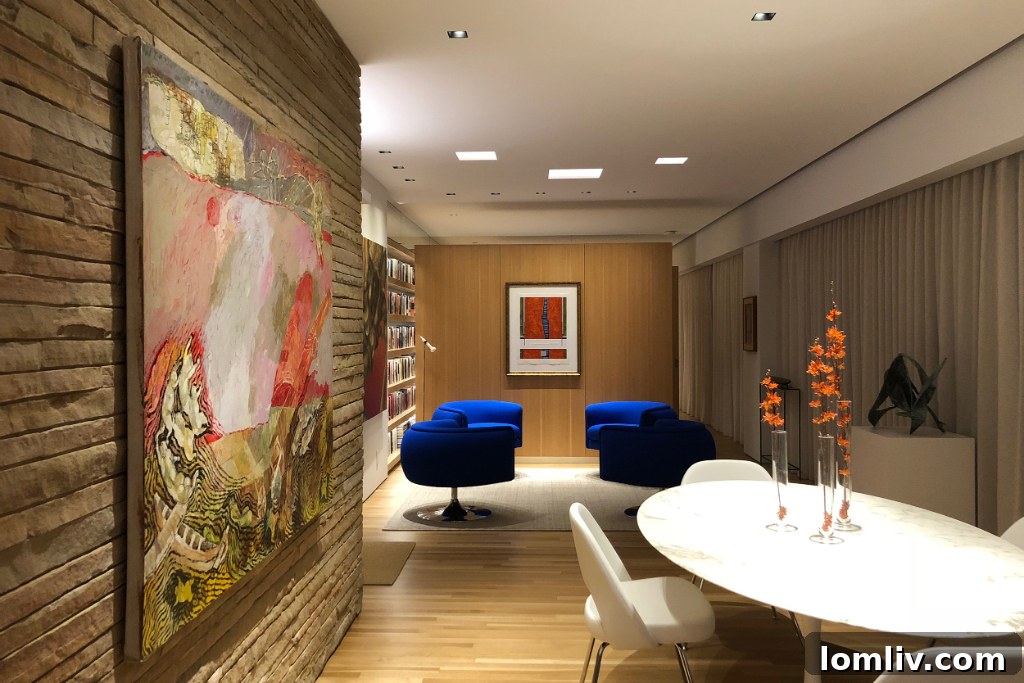 Art collection integrated into the sophisticated design of Gold Crest by WELCH | HALL