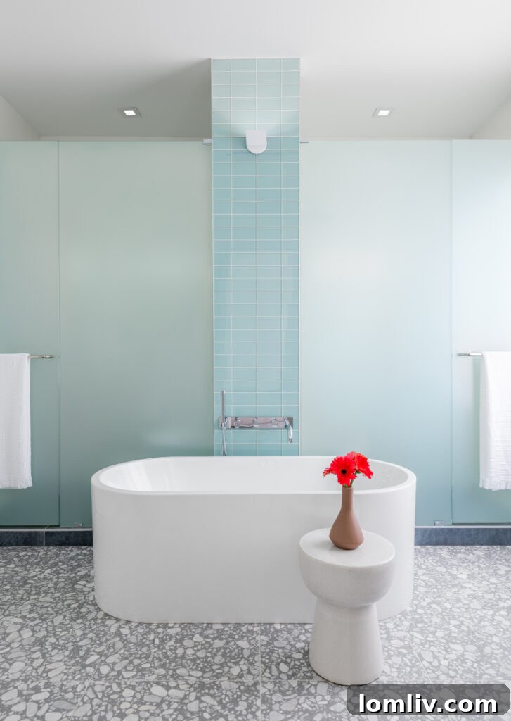 Minimalist contemporary detailing with warm materials in Manett Street interior