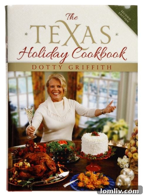Dotty Griffith's 'The Texas Holiday Cookbook' published in 1997, with photos by Rick Turner Photography.