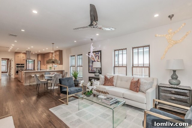 Modern Open Concept Living Area in Fairmount Home