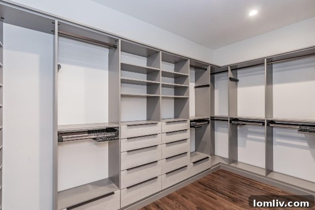Spacious Custom Walk-in Closet with Ample Storage