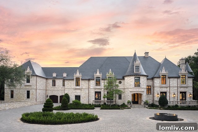 Audubon Place French Chateau Exterior - Dallas Luxury Home