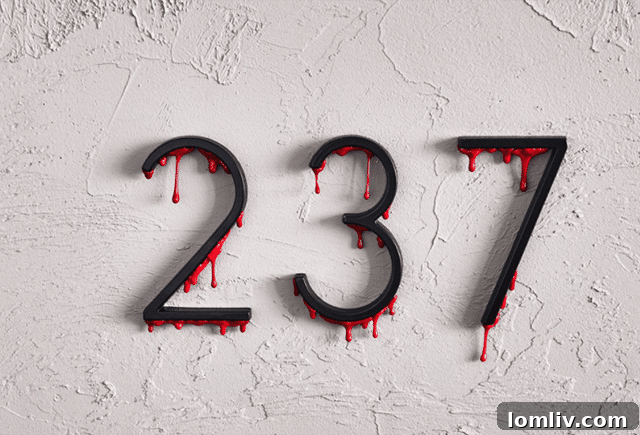 DIY dripping blood address numbers