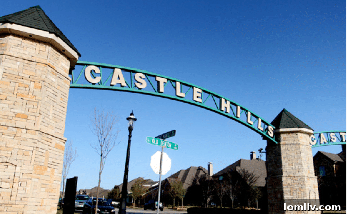 Castle Hills community in North Texas, with homes and green spaces, set to be annexed by Lewisville.