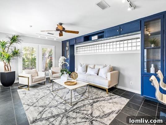 The Mockingbird Home That Captivated 1939 7 Detail of the modern kitchen with slate tile flooring and subway tile