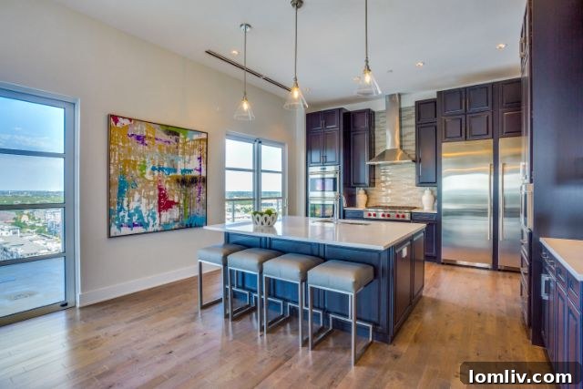 Lakeside Tower luxury condo interior and lake view