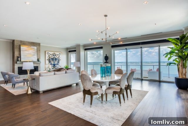 Lakeside Tower sophisticated resident lounge