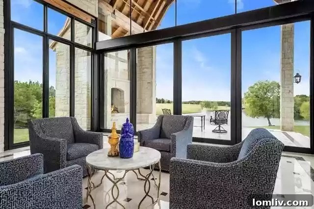 Idyllic pond on the Sunnyvale property