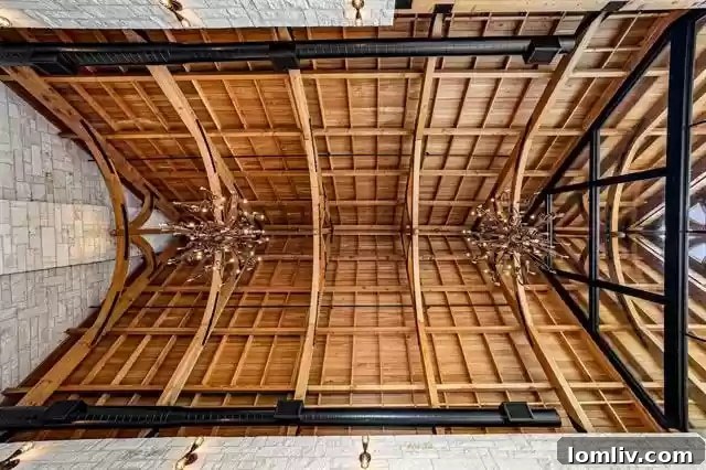 Breathtaking vaulted ceiling in the great room