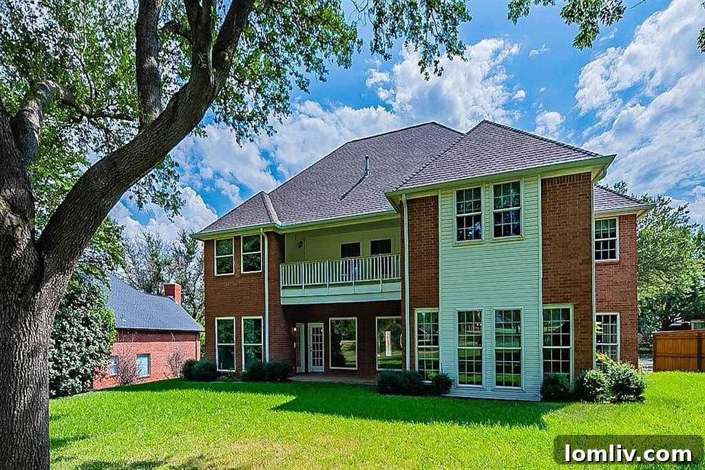 Partial view of the exterior architecture of 1110 Hills Creek Drive, McKinney