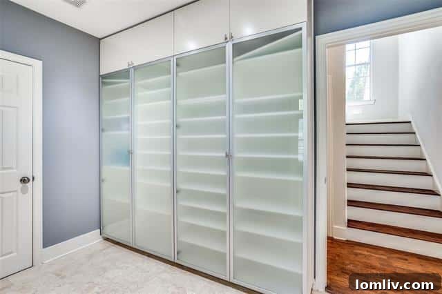 Efficient Mud Room with Built-in Shoe Storage