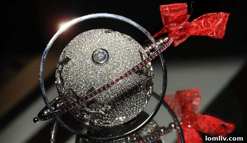World's most expensive Christmas ornament with diamonds and rubies