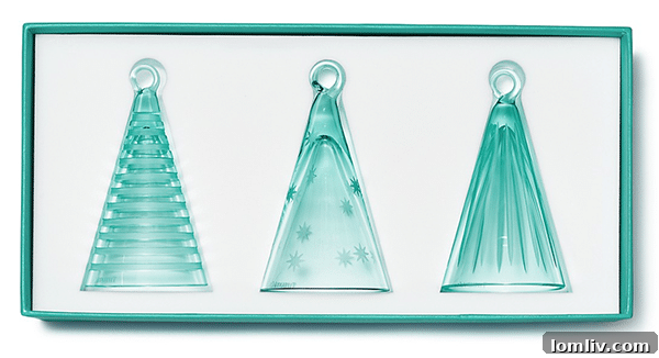 Tiffany Blue crystal glass ornaments for Christmas trees