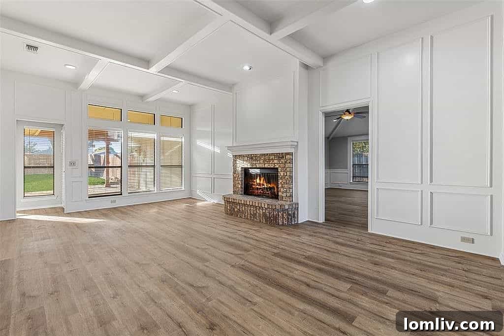 Open concept living area at 1609 Eden Valley Lane, Plano