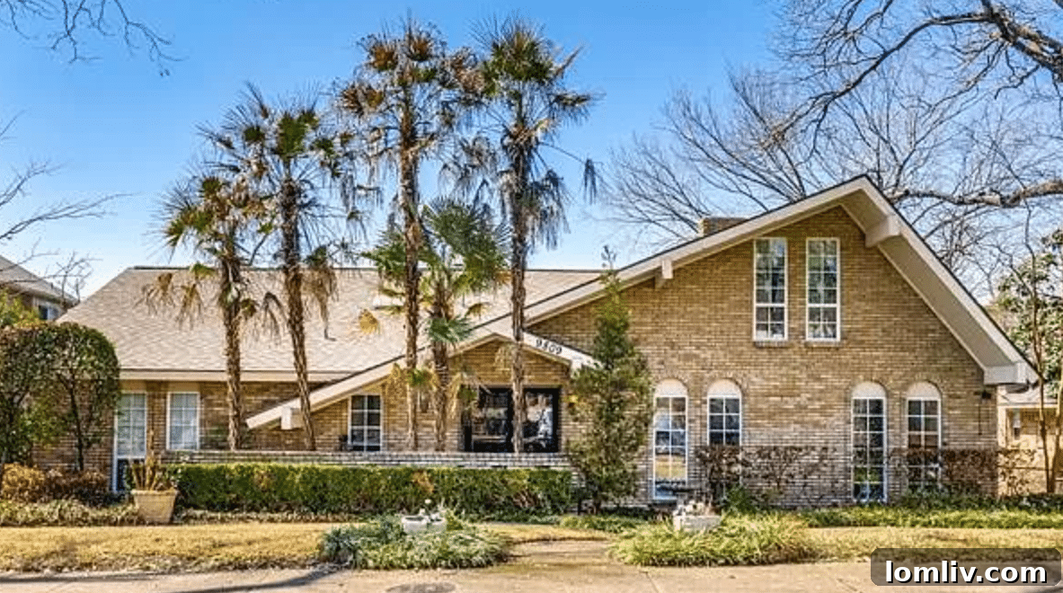 Before renovation: Original interior of 9809 Larchcrest Drive