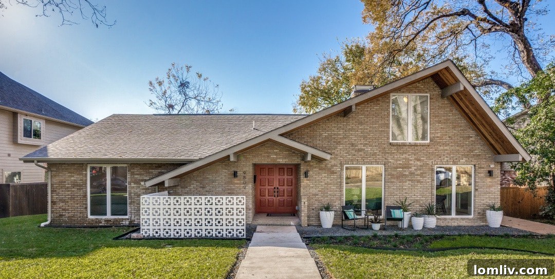 After renovation: Transformed interior of 9809 Larchcrest Drive