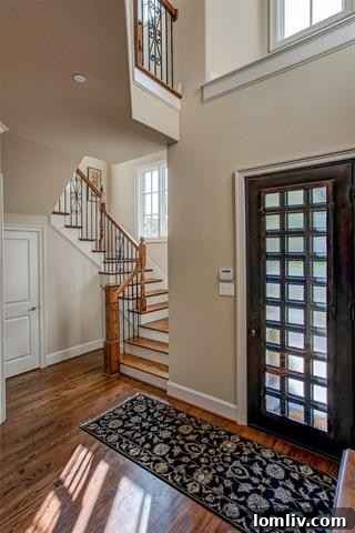 Townhouse Entryway with Abundant Natural Light