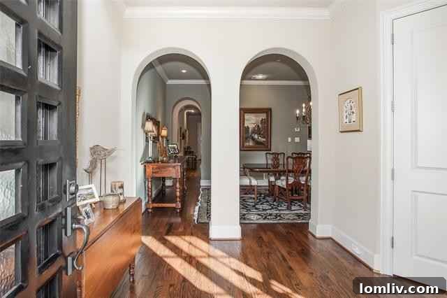 Formal Dining Room with Bifurcated Arches