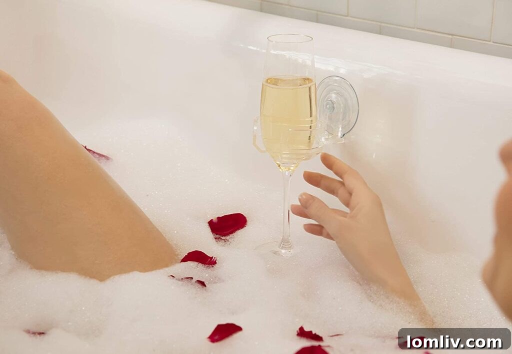 Practical Sip Caddy drink holder for shower or bath use