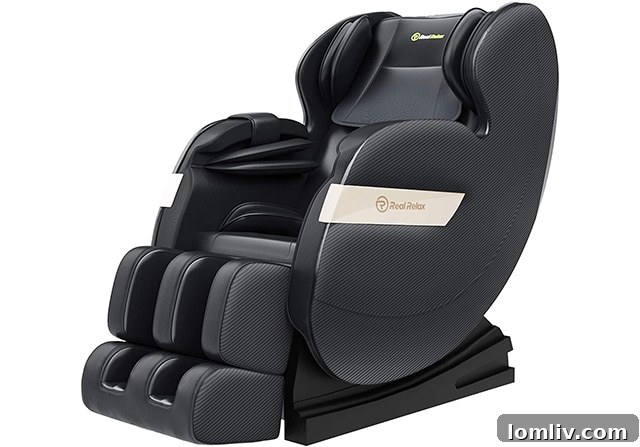 Luxurious Real Relax Zero-Gravity Massage Chair with advanced features