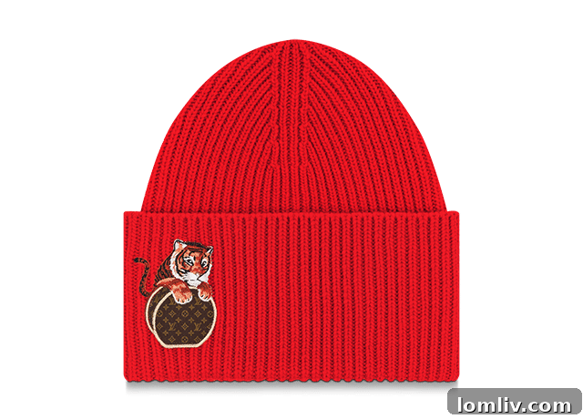 Louis Vuitton limited-edition Precious Tiger collection beanie