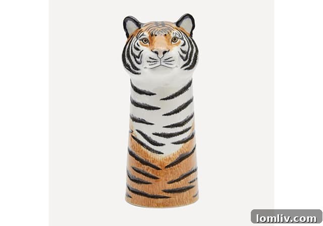 Liberty London large stoneware tiger vase by Quail