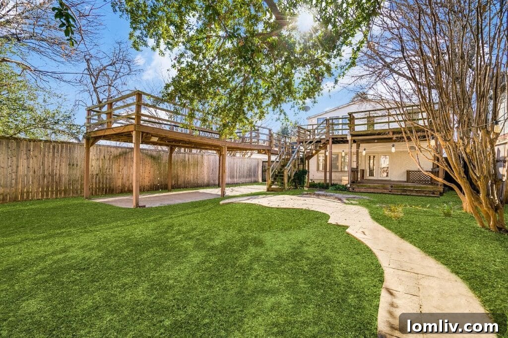 Expansive second living area upstairs, perfect for entertainment or a private lounge