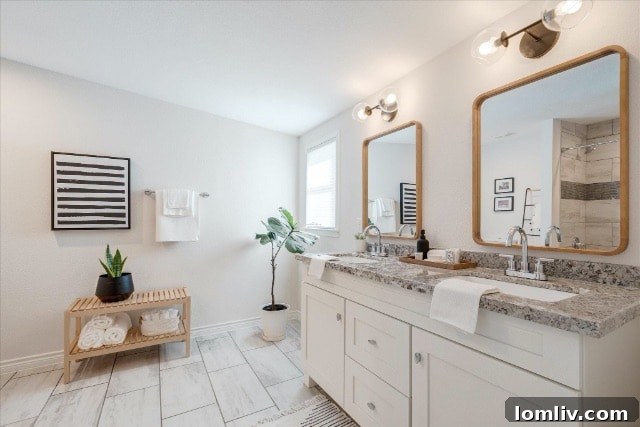 Open Concept Living Room with Modern Stairs and Cable Railing
