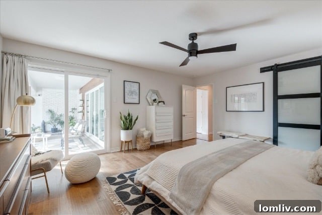 Modern Kitchen with Waterfall Island and Open Layout