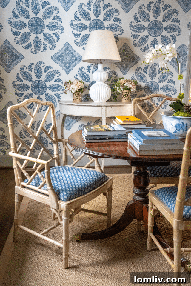 Comfortable and inviting entryway designed by Lisa Henderson Interiors