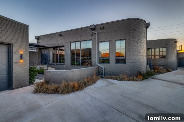 Urban Oasis: Industrial Luxury Retreat 2 Dallas Design District Luxury Warehouse Exterior