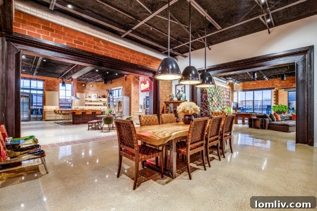 Urban Oasis: Industrial Luxury Retreat 10 Open Concept Living Space Dallas